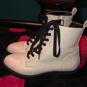 Steve Madden White Boots